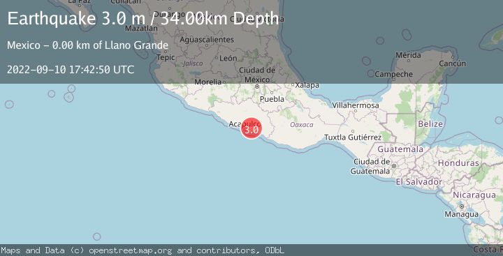 Map of GUERRERO, MEXICO