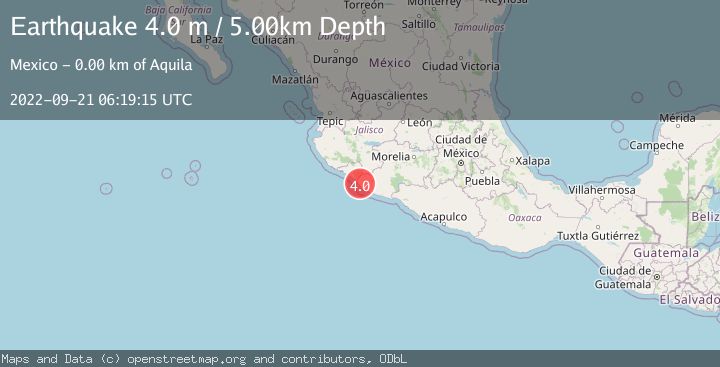 Map of MICHOACAN, MEXICO
