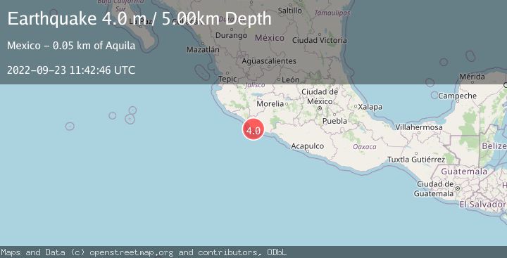 Map of OFFSHORE MICHOACAN, MEXICO