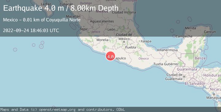 Map of GUERRERO, MEXICO