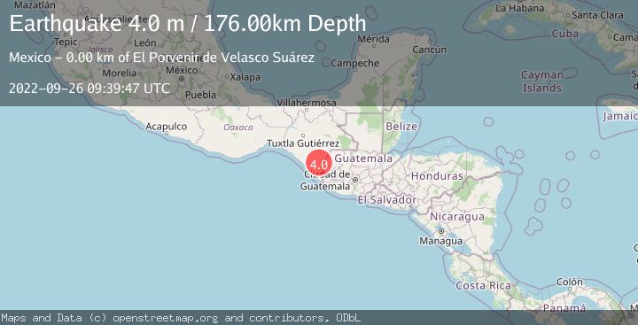 Map of CHIAPAS, MEXICO