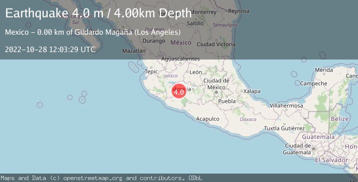 Map of MICHOACAN, MEXICO