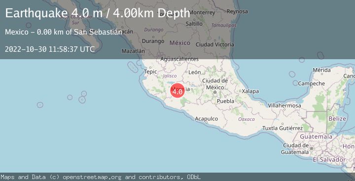 Map of MICHOACAN, MEXICO