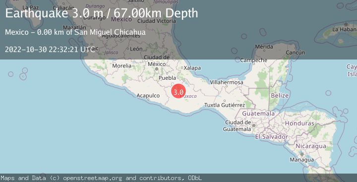 Map of OAXACA, MEXICO