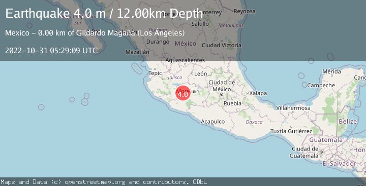 Map of MICHOACAN, MEXICO
