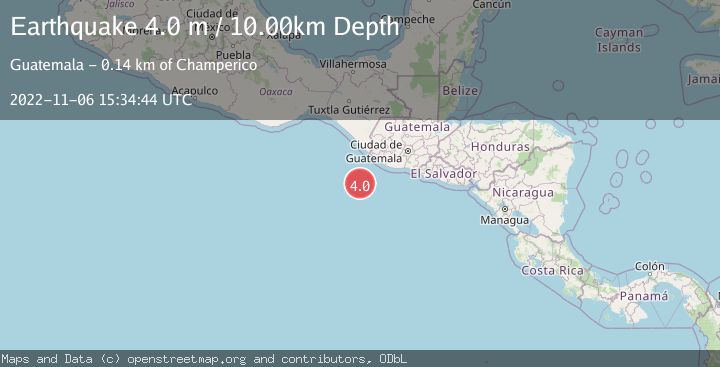Map of OFF THE COAST OF GUATEMALA
