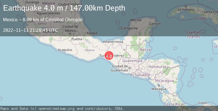 Map of CHIAPAS, MEXICO