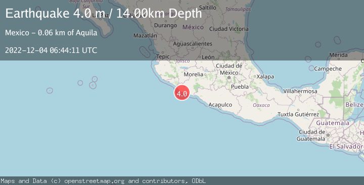 Map of OFFSHORE MICHOACAN, MEXICO