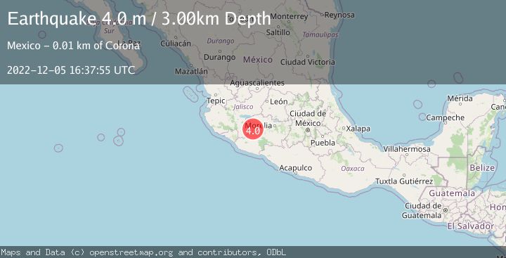 Map of MICHOACAN, MEXICO