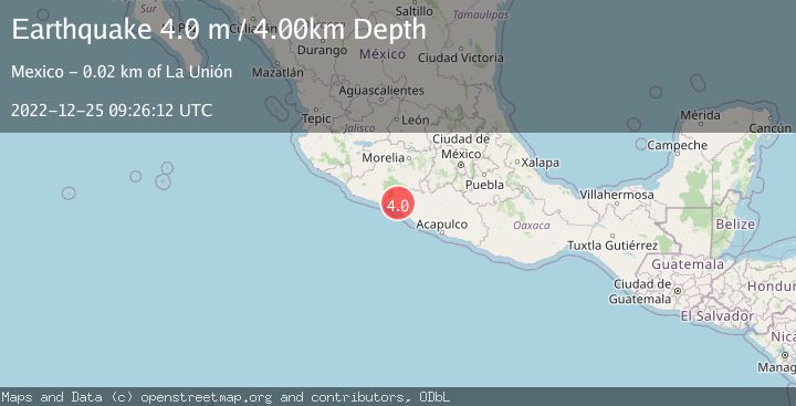 Map of GUERRERO, MEXICO