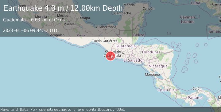 Map of OFFSHORE GUATEMALA