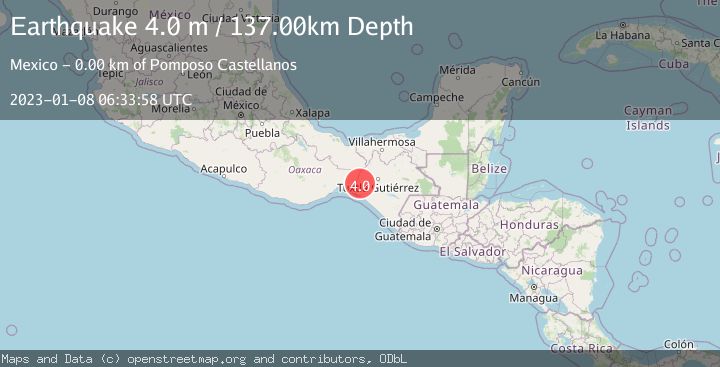 Map of CHIAPAS, MEXICO