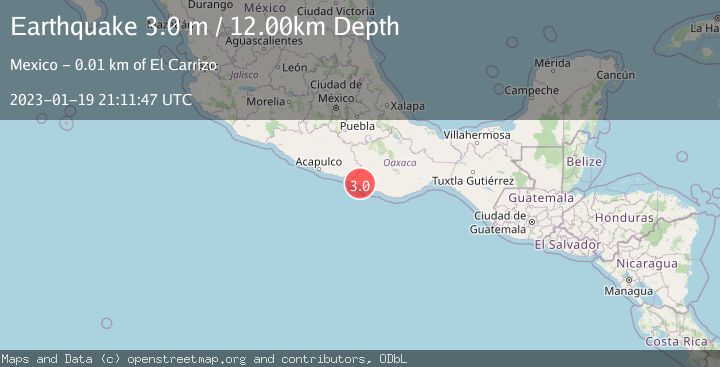 Map of OAXACA, MEXICO