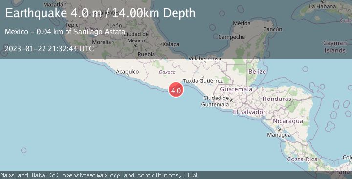 Map of OFFSHORE OAXACA, MEXICO