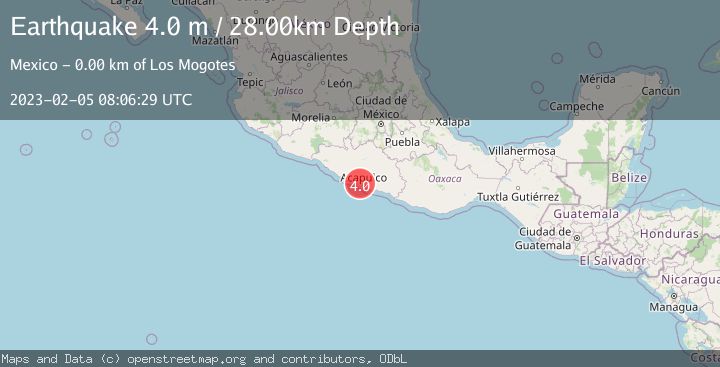 Map of GUERRERO, MEXICO