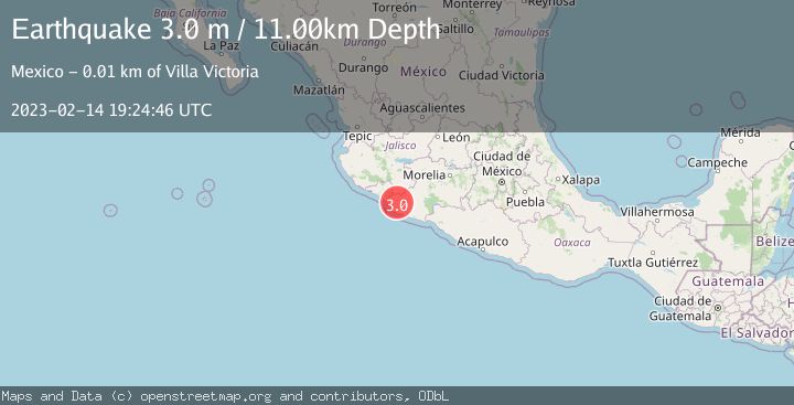 Map of MICHOACAN, MEXICO