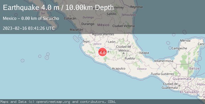 Map of MICHOACAN, MEXICO
