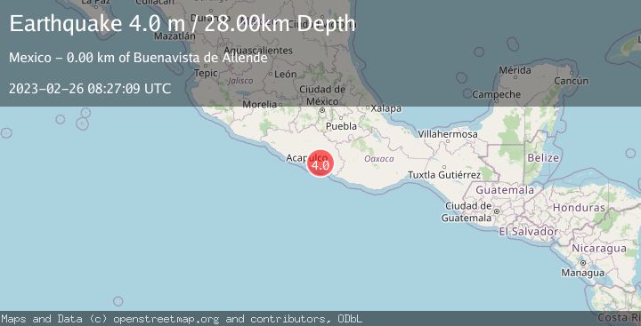 Map of GUERRERO, MEXICO