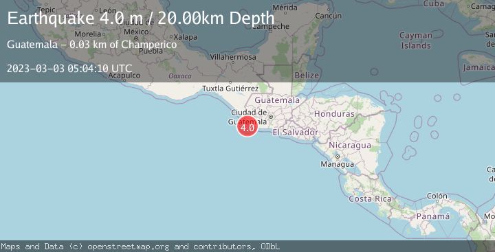 Map of OFFSHORE GUATEMALA