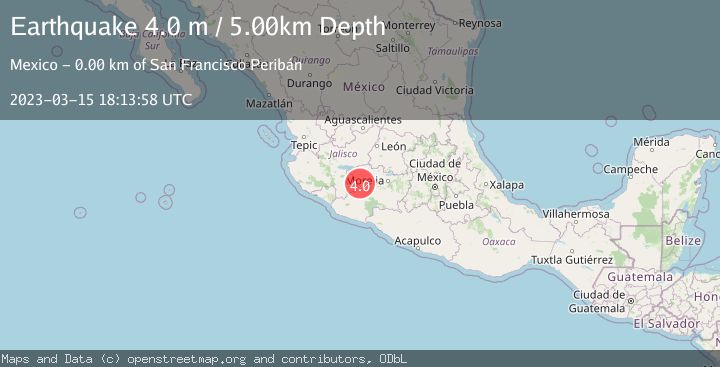 Map of MICHOACAN, MEXICO