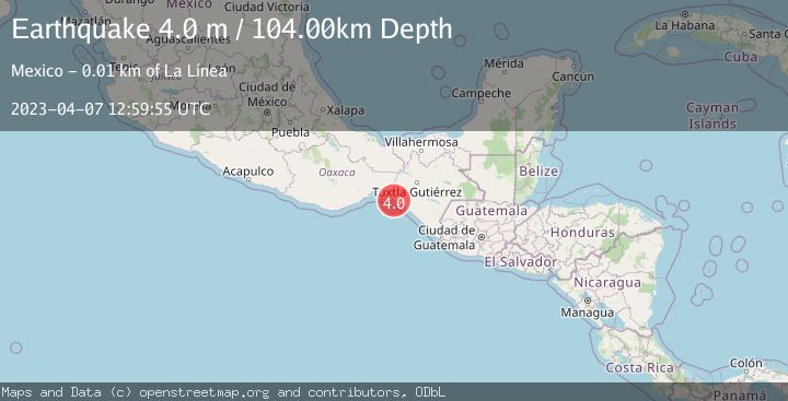Map of OFFSHORE CHIAPAS, MEXICO
