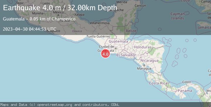 Map of OFFSHORE GUATEMALA