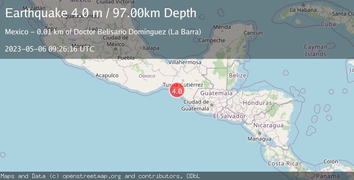 Map of CHIAPAS, MEXICO