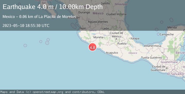 Map of OFFSHORE MICHOACAN, MEXICO