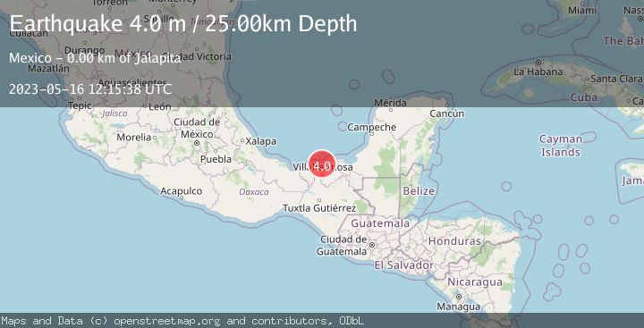 Map of OFFSHORE TABASCO, MEXICO