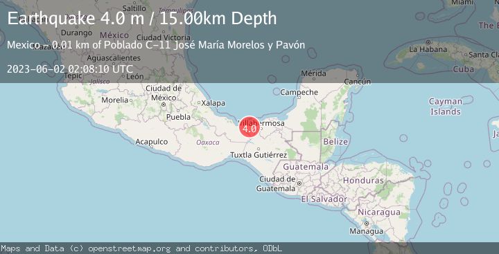 Map of TABASCO, MEXICO