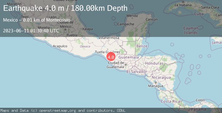Map of CHIAPAS, MEXICO