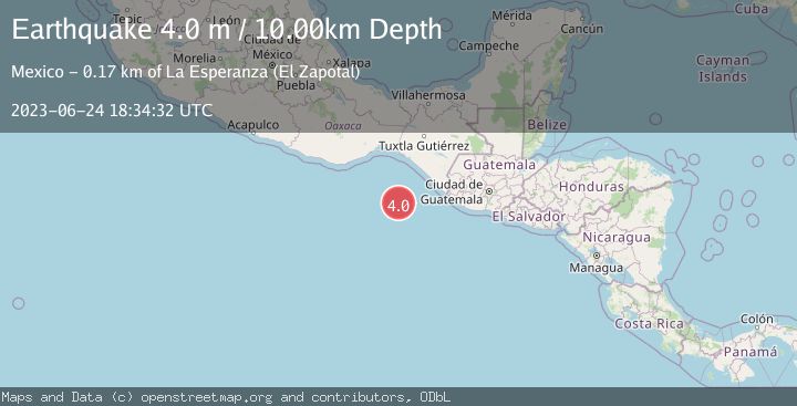 Map of OFF COAST OF CHIAPAS, MEXICO