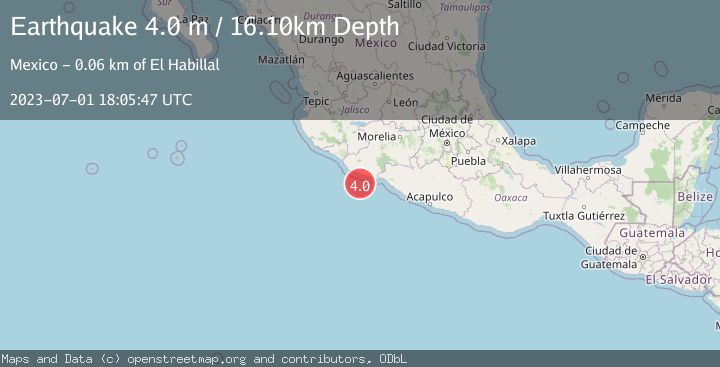 Map of OFFSHORE MICHOACAN, MEXICO