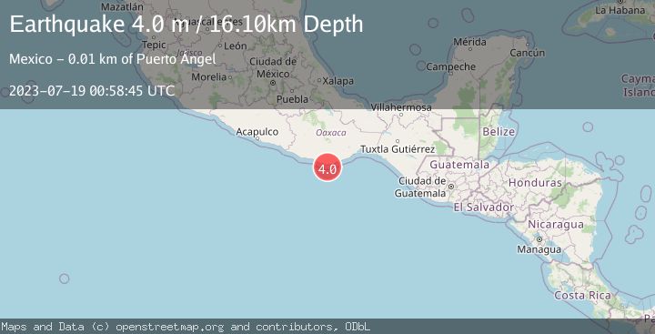 Map of OFFSHORE OAXACA, MEXICO