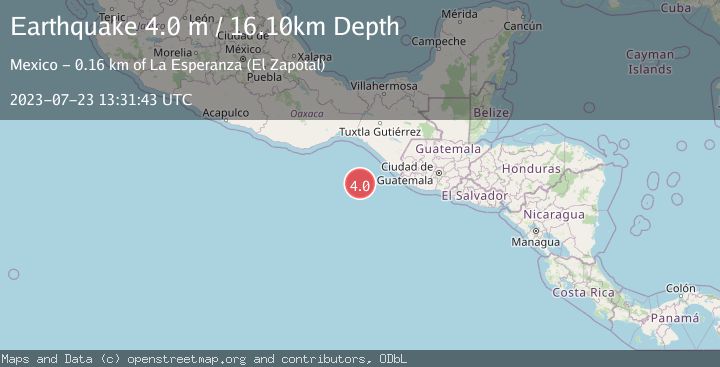 Map of OFF COAST OF CHIAPAS, MEXICO