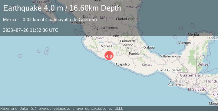 Map of GUERRERO, MEXICO