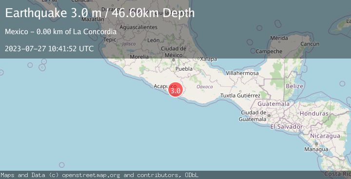 Map of GUERRERO, MEXICO
