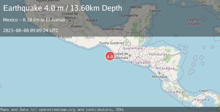 Map of OFFSHORE CHIAPAS, MEXICO