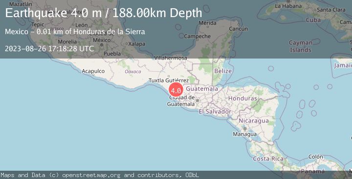 Map of CHIAPAS, MEXICO