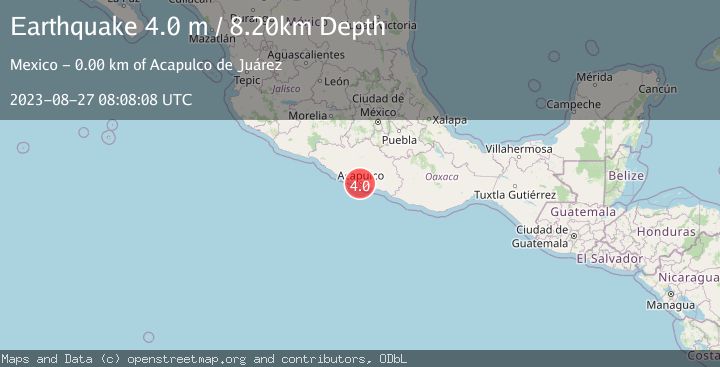 Map of GUERRERO, MEXICO