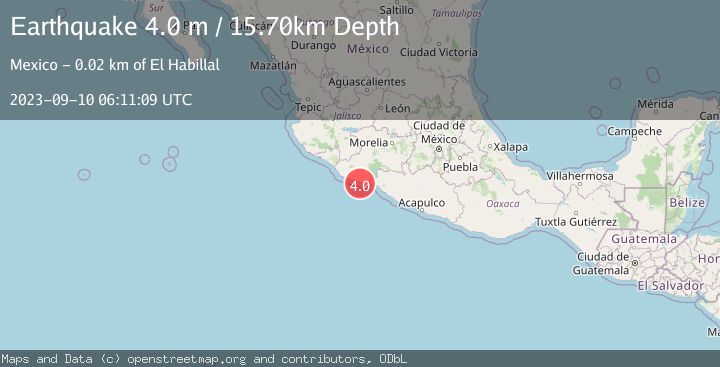 Map of OFFSHORE MICHOACAN, MEXICO