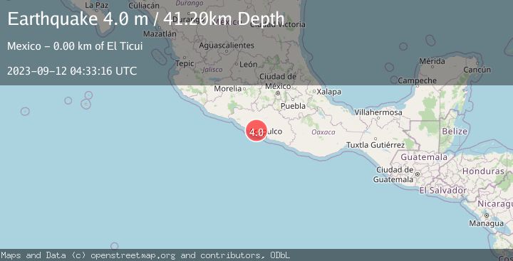 Map of GUERRERO, MEXICO