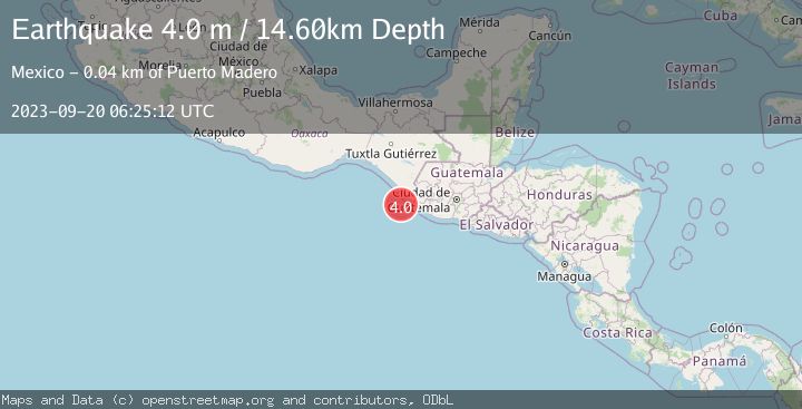 Map of OFFSHORE CHIAPAS, MEXICO