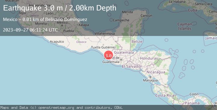 Map of CHIAPAS, MEXICO