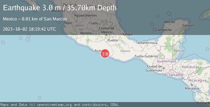 Map of GUERRERO, MEXICO