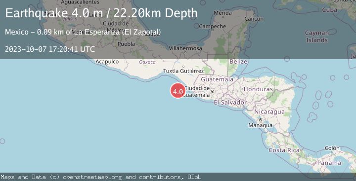 Map of OFFSHORE CHIAPAS, MEXICO