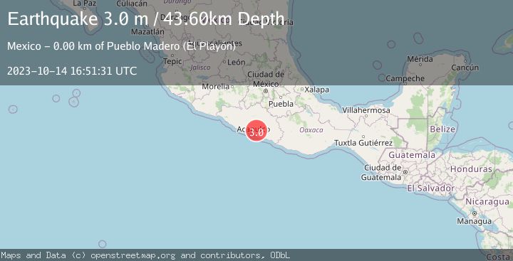 Map of GUERRERO, MEXICO