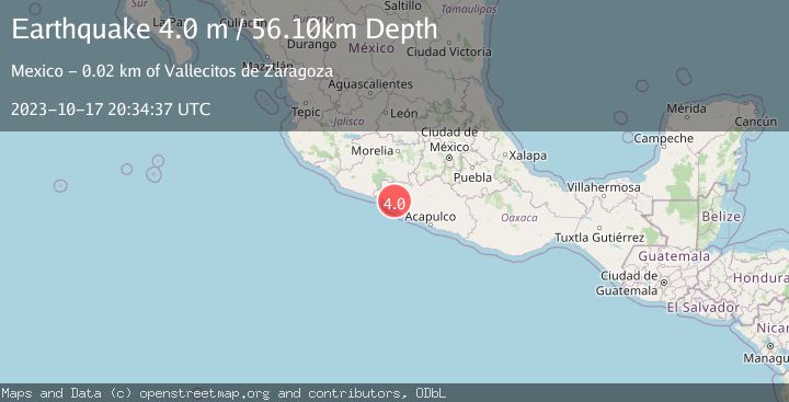 Map of GUERRERO, MEXICO