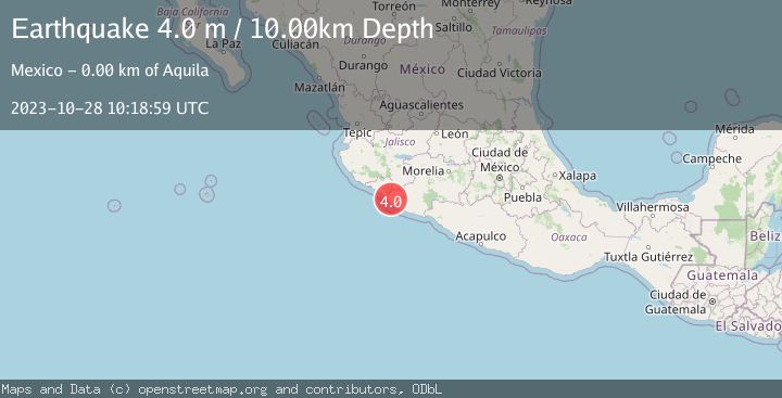 Map of MICHOACAN, MEXICO