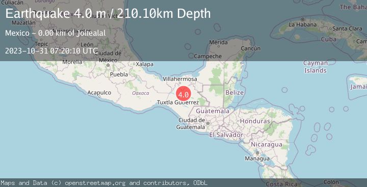 Map of CHIAPAS, MEXICO
